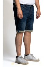 Naložite sliko v pregledovalnik galerije, Novo - Kratke raztegljive jeans hlače za močnejše postave MAXFORT Carlos konfekcijske številke 60 do 70