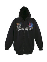 Naložite sliko v pregledovalnik galerije, MOŠKI PULOVER S KAPUCO LV-612 črn 5XL do 8XL - zadnji kosi