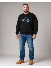 Naložite sliko v pregledovalnik galerije, Novo - Pulover za močnejše postave MAXFORT E2925 Modra Zelena Črna 2XL do 8XL