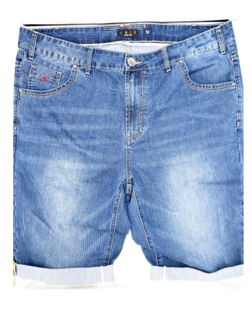 Kratke jeans hlače EASY by MAXFORT E2413 konfekcijske številke 60 do 70 promocijska cena