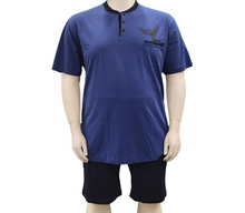 Naložite sliko v pregledovalnik galerije, POLETNA PIŽAMA 20 NODI Favonio modra 4XL do 8XL - promocijska cena