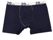 Naložite sliko v pregledovalnik galerije, Novo - Elastične spodnje hlače za močnejše postave Boxer trije kosi 20nodi 948 črna modra 3XL do 7XL