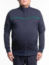 Naložite sliko v pregledovalnik galerije, Trenirka za močnejše postave Maxfort ETNA brez patenta 2xl do 10xl črna modra