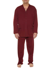 Naložite sliko v pregledovalnik galerije, PIŽAMA MAXFORT modra ali bordeaux Cardigan 2XL do 10XL - trajno nizka cena