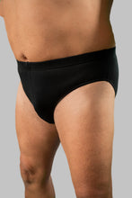 Naložite sliko v pregledovalnik galerije, Novo - Spodnje hlače za močnejše postave Slip z odprtino elastične 20nodi 974 črna bela 3XL do 7XL
