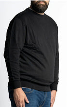 Naložite sliko v pregledovalnik galerije, Novo - Pulover za močnejše postave Maxfort E2357 xl do 8xl črna modra
