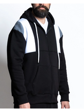 Naložite sliko v pregledovalnik galerije, Novo - Pulover s kapuco MAXFORT MAX B38650 2XL do 8XL Črna
