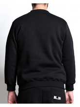 Naložite sliko v pregledovalnik galerije, Kmalu na voljo  - Pulover za močnejše postave MAXFORT B38651 Črna 2XL do 8XL

