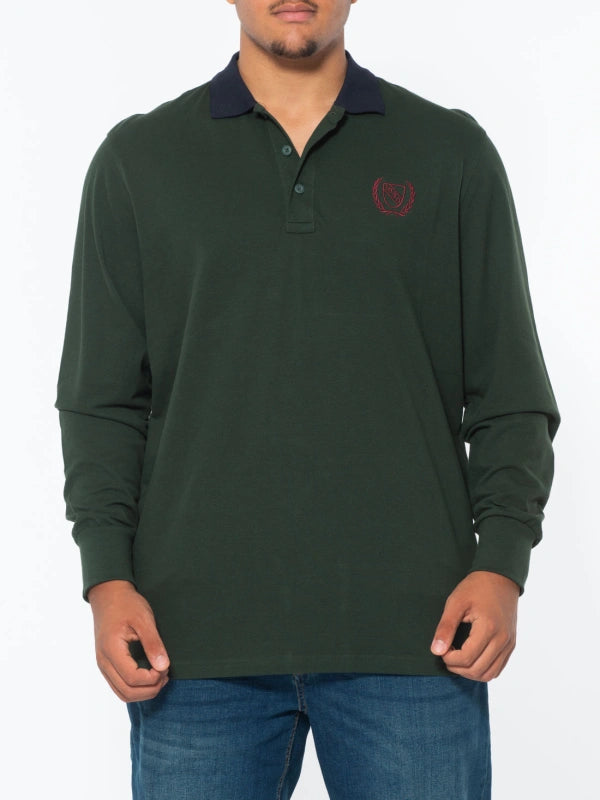 Polo z dolgimi rokavi za močnejše postave Maxfort E2355 3xl do 8xl