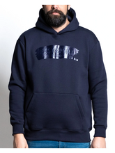Naložite sliko v pregledovalnik galerije, Novo - Pulover s kapuco MAXFORT MAX E2924 2XL do 8XL Črna Modra
