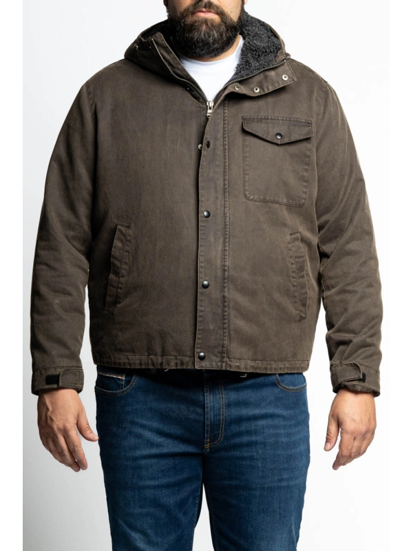 Novo - Jakna za močnejše postave Maxfort Montana 2XL - 8XL Črna Rjava