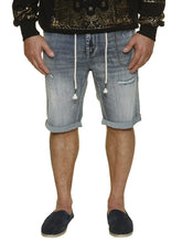 Naložite sliko v pregledovalnik galerije, Kratke hlače MAXFORT BL.38 stone wash jeans konfekcijske številke 60 62 zadnji kosi
