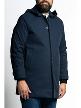 Naložite sliko v pregledovalnik galerije, Novo - RAZTEGLJIV PLAŠČ ZA MOČNEJŠE POSTAVE MAXFORT PRESTIGIO P26008 2XL do 8XL Črna Modra
