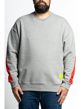 Naložite sliko v pregledovalnik galerije, Pulover za močnejše postave MAXFORT B38511 črna siva 2XL do 7XL
