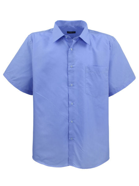 MEN'S SHIRT in blue color with short sleeves HKA19 6XL