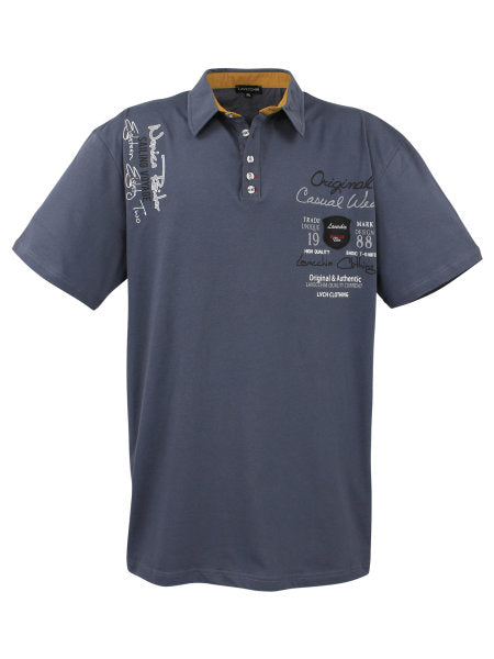 BLUE POLO SHIRT with short sleeves LV-610 5xl 6xl 