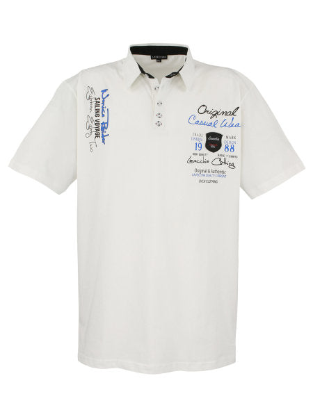 BLUE POLO SHIRT with short sleeves LV-610 5xl 6xl 