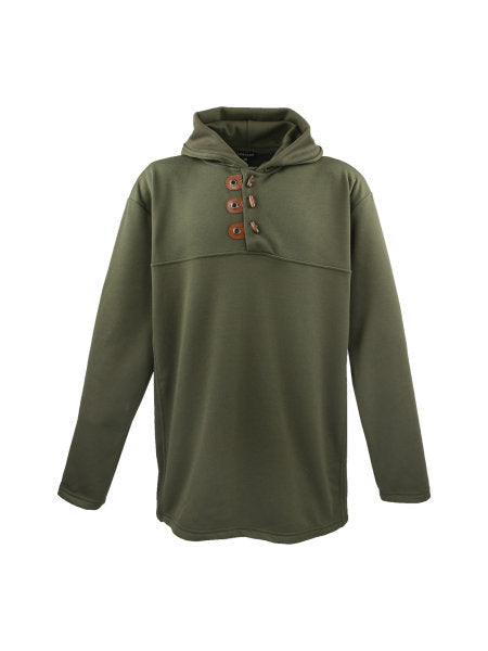 MEN'S HOODED SWEATER in olive green color LV-605 3XL to 7XL 